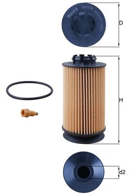 KNECHT OX 1175D Oil Filter