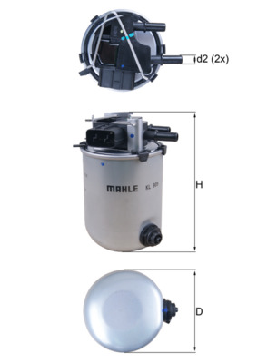 KNECHT KL 909 Bränslefilter