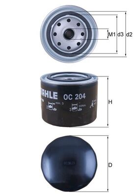 KNECHT OC 204 Φίλτρο λαδιού