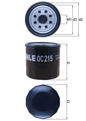 KNECHT OC 215 Масляный фильтр