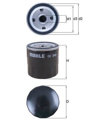 KNECHT OC 242 Φίλτρο λαδιού