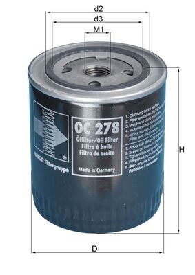 KNECHT OC 278 Oil Filter