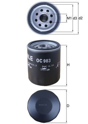 KNECHT OC 983 Oil Filter