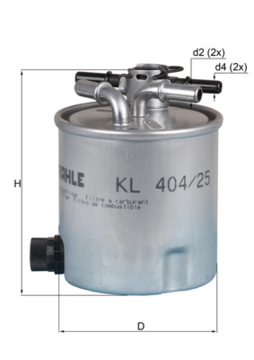 KNECHT KL 404/25 Filtr paliwa