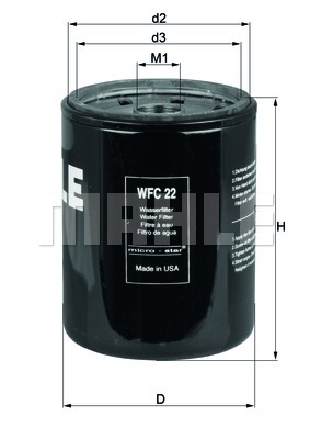 KNECHT WFC 22 Coolant Filter