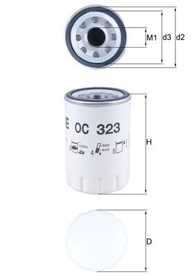 KNECHT OC 323 Масляный фильтр