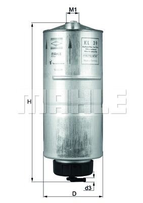 KNECHT KL 39 Fuel filter