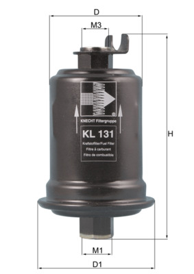 KNECHT KL 131 Fuel filter