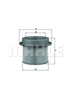 KNECHT LX 671 Ilmansuodatin