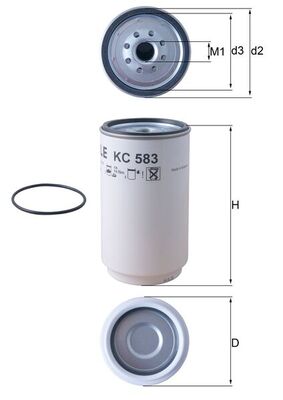 KNECHT KC 583D Yakıt filtresi
