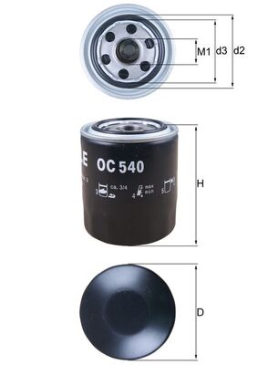 KNECHT OC 540 Ölfilter