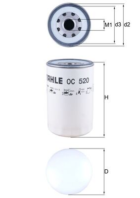 KNECHT OC 520 Filtr oleju