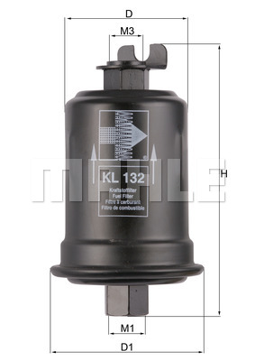 KNECHT KL 132 Fuel filter