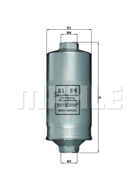 KNECHT KL 59 Fuel filter