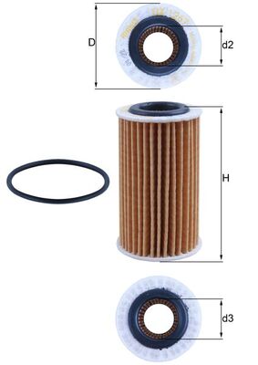 KNECHT OX 1267D Oil Filter