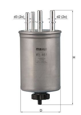 KNECHT KL 451 Fuel filter