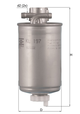 KNECHT KL 197 Fuel filter