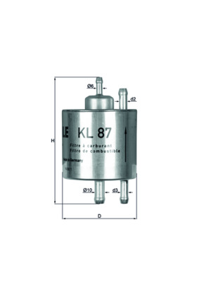 KNECHT KL 87 Filtro carburante