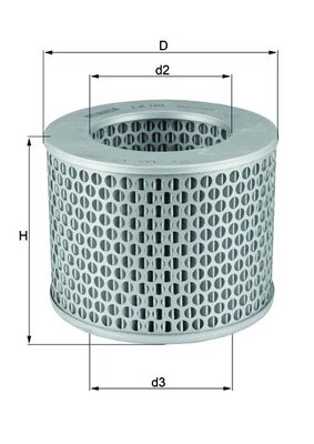 KNECHT LX 186 فلتر هواء