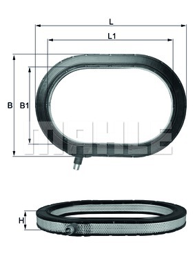 KNECHT LX 217 Ilmansuodatin