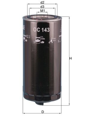 KNECHT OC 143 Oil Filter