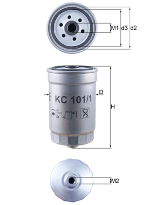 KNECHT KC 101/1 Yakıt filtresi
