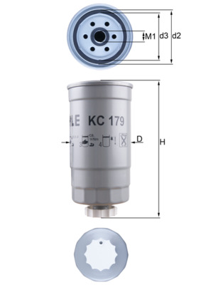 KNECHT KC 179 Fuel filter