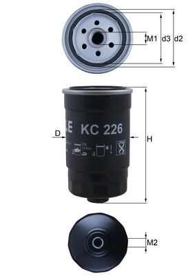KNECHT KC 226 Топливный фильтр