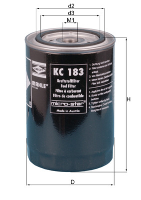 KNECHT KC 183 Φίλτρο καυσίμου