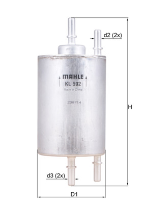 KNECHT KL 592 Fuel filter