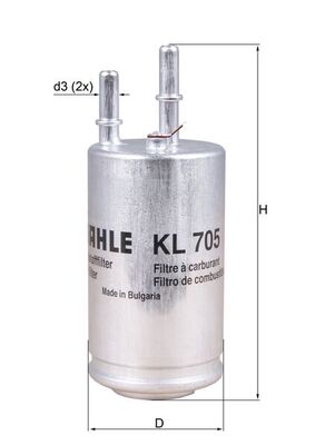 KNECHT KL 705 Fuel filter