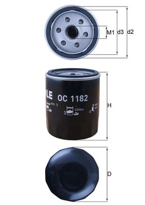 KNECHT OC 1182 Oil Filter