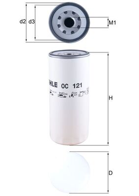 KNECHT OC 121 Масляный фильтр