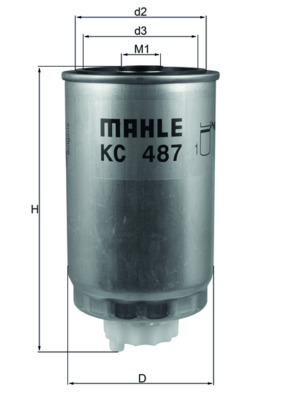 KNECHT KC 487 Fuel filter