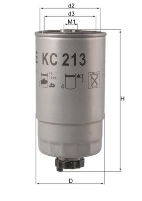 KNECHT KC 213 Топливный фильтр