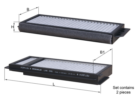 KNECHT LAK 346/S Filtr,...