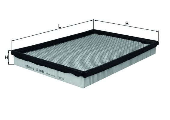 KNECHT LX 1636 Ilmansuodatin