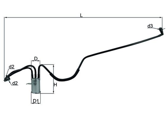 KNECHT KL 553 Φίλτρο καυσίμου