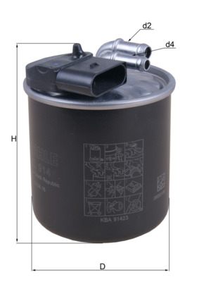 KNECHT KL 914 Fuel filter