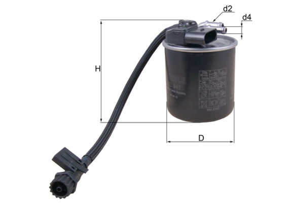 KNECHT KL 947 Fuel filter