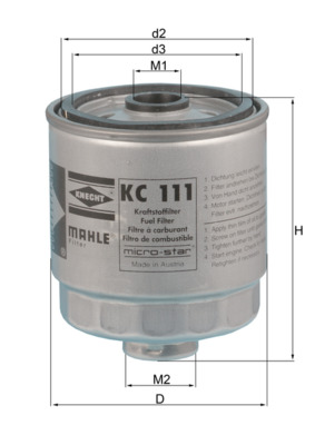 KNECHT KC 111 Топливный фильтр
