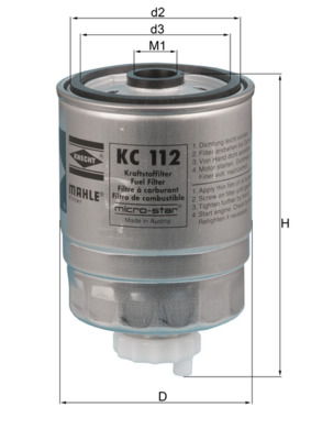 KNECHT KC 112 فلتر الوقود