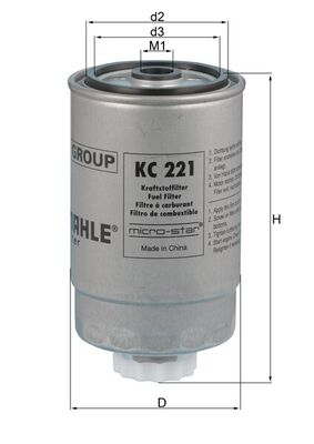KNECHT KC 221 Топливный фильтр