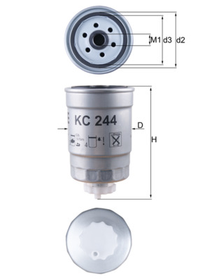 KNECHT KC 244 Fuel filter