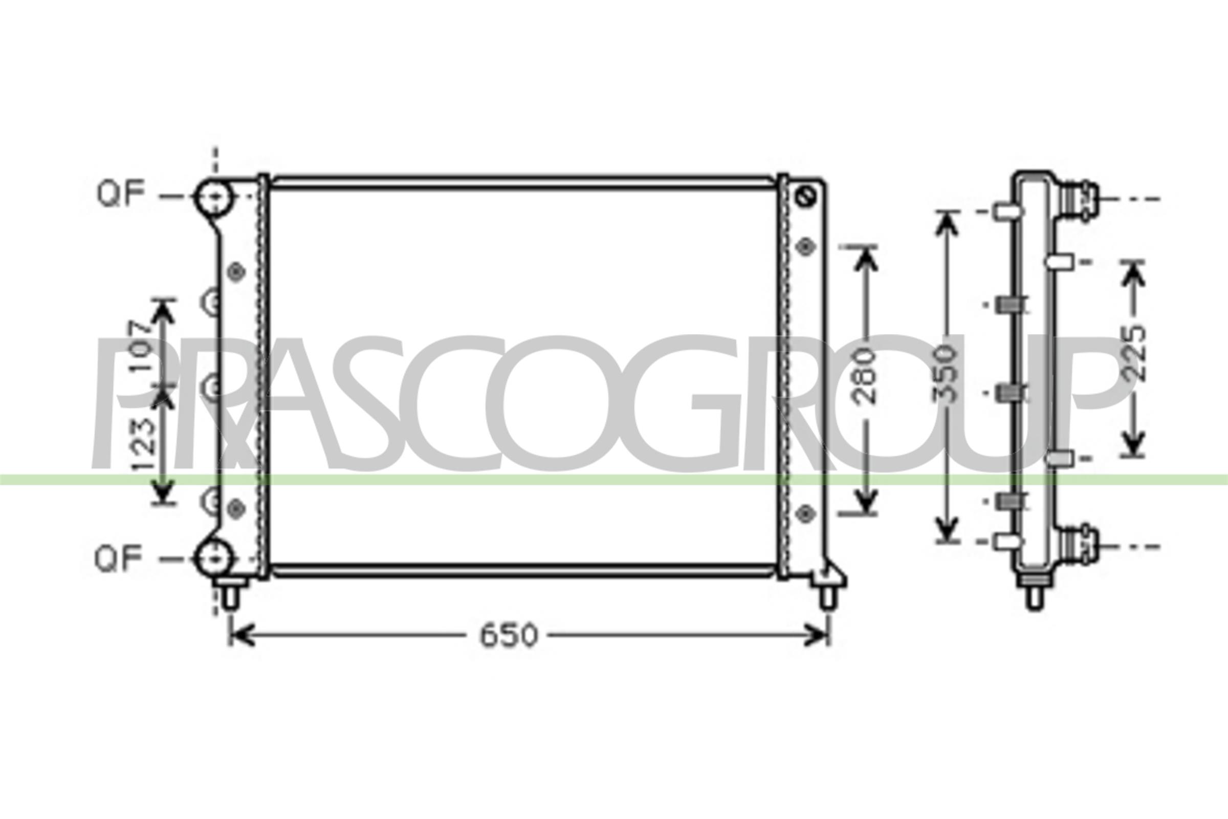 PRASCO AA340R001 Radiatore,...