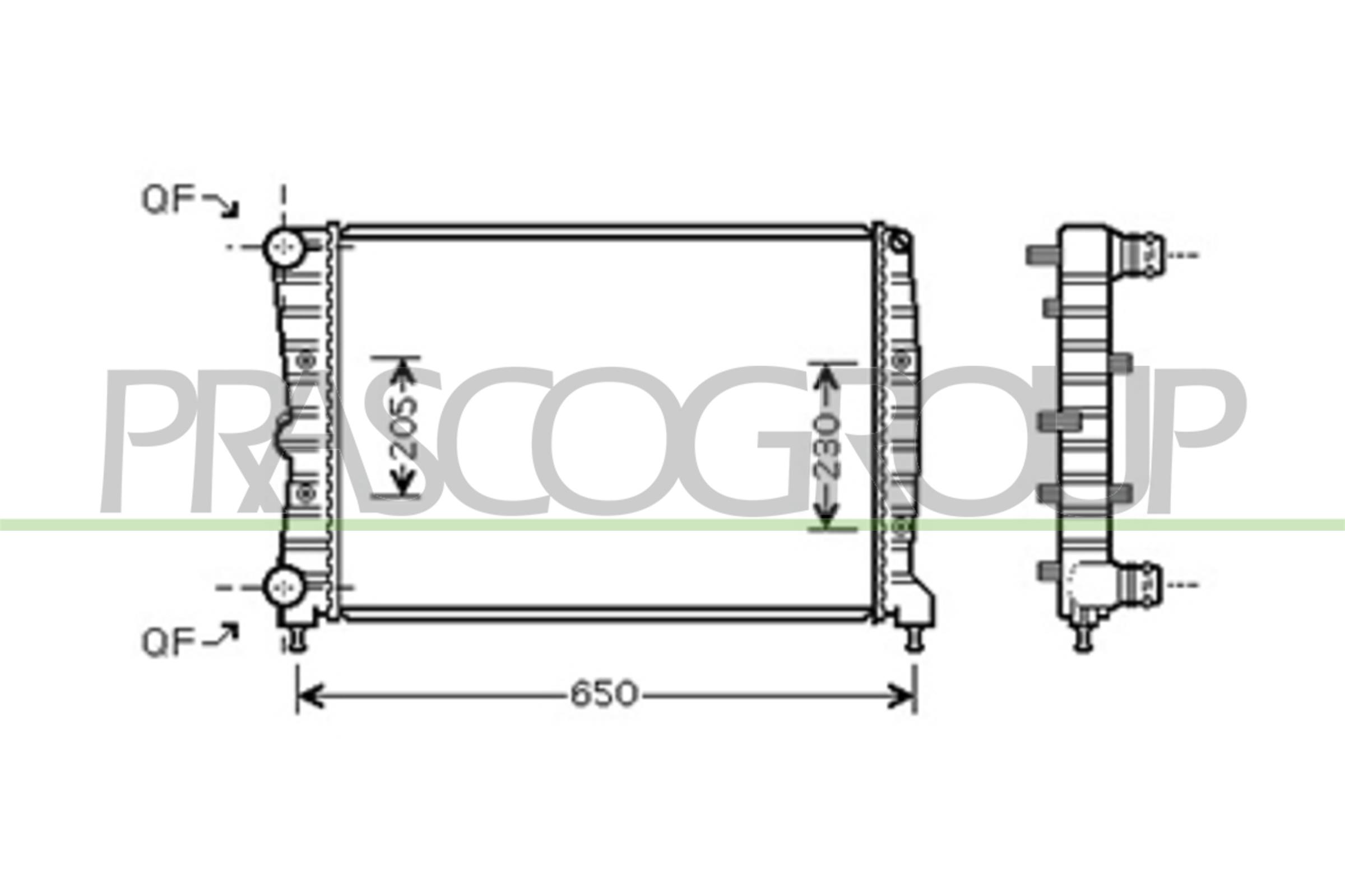 PRASCO AA340R005 Radiatore,...