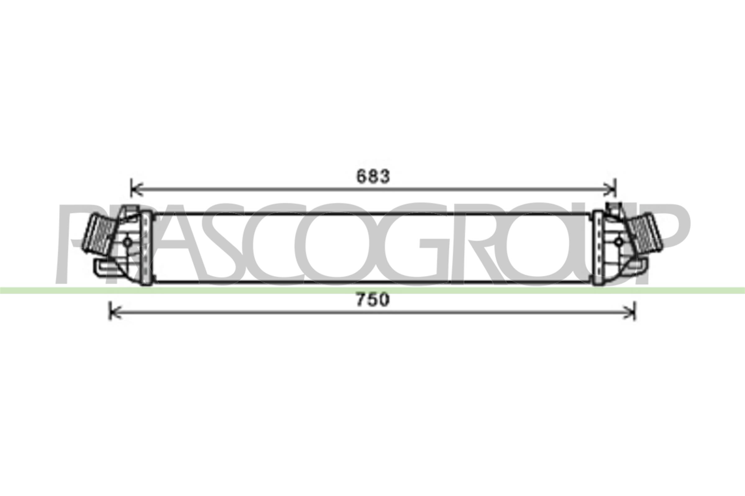 PRASCO AA344N003 Intercooler