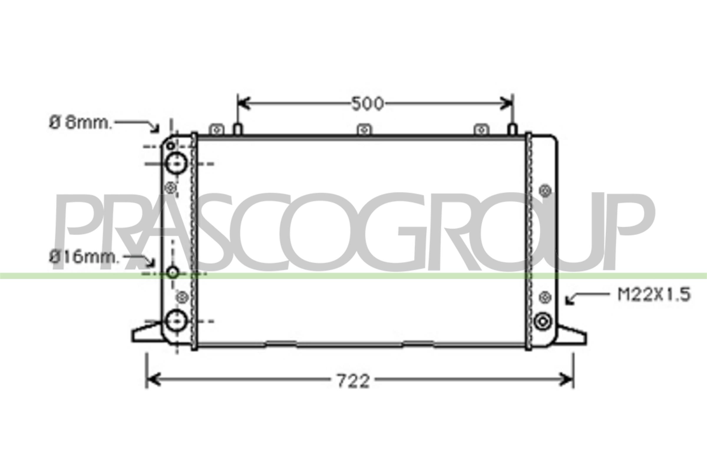 PRASCO AD013R015 Radiatore,...