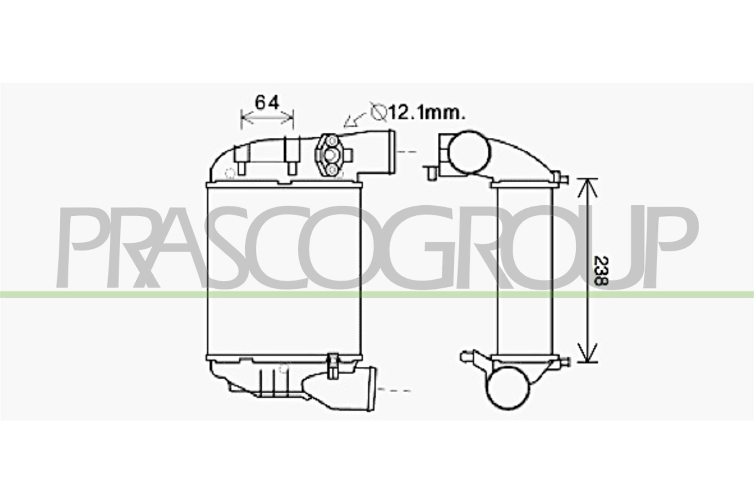 PRASCO AD020N001 Intercooler