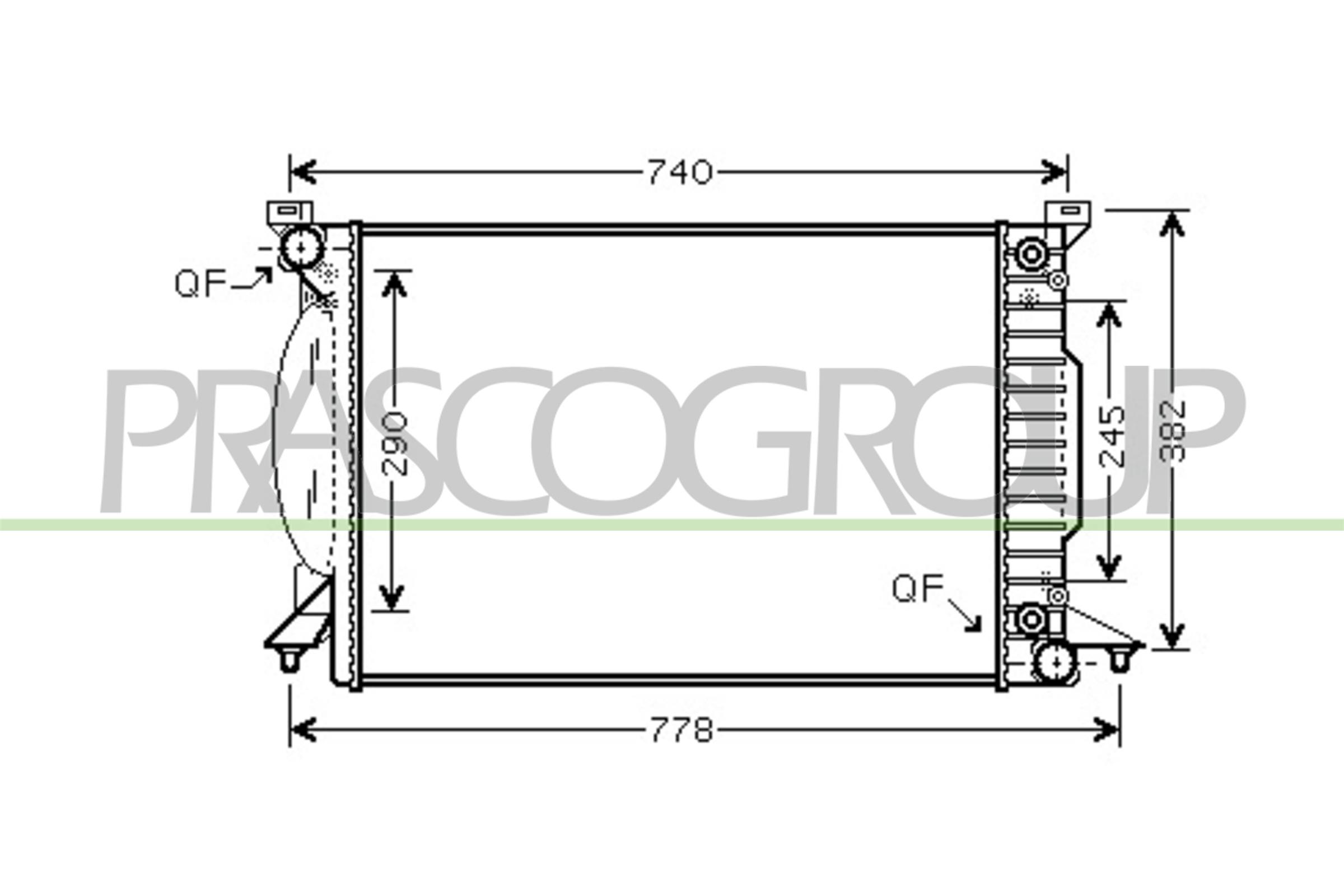 PRASCO AD020R009 Radiatore,...